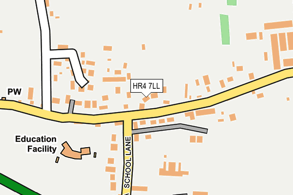 HR4 7LL map - OS OpenMap – Local (Ordnance Survey) HR4 7LL map - OS OpenMap – Local (Ordnance Survey)