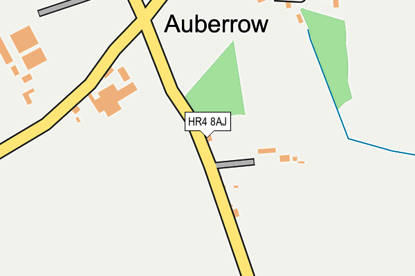 HR4 8AJ map - OS OpenMap – Local (Ordnance Survey) HR4 8AJ map - OS OpenMap – Local (Ordnance Survey)