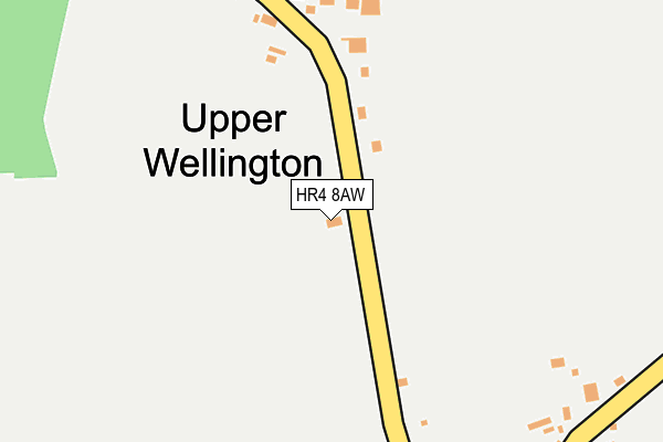 HR4 8AW map - OS OpenMap – Local (Ordnance Survey) HR4 8AW map - OS OpenMap – Local (Ordnance Survey)
