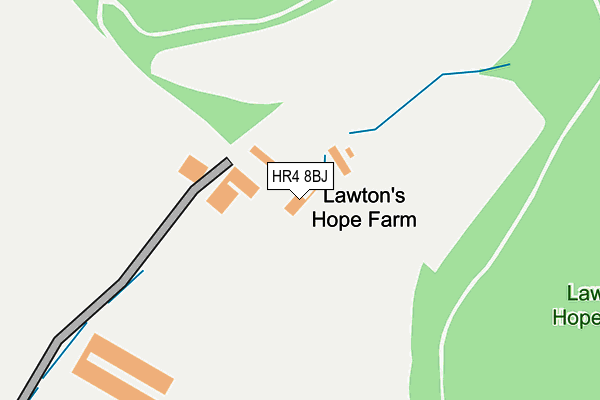 HR4 8BJ map - OS OpenMap – Local (Ordnance Survey) HR4 8BJ map - OS OpenMap – Local (Ordnance Survey)