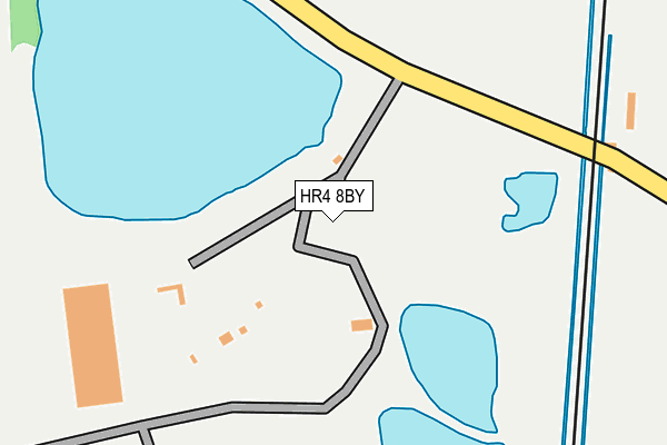 HR4 8BY map - OS OpenMap – Local (Ordnance Survey) HR4 8BY map - OS OpenMap – Local (Ordnance Survey)