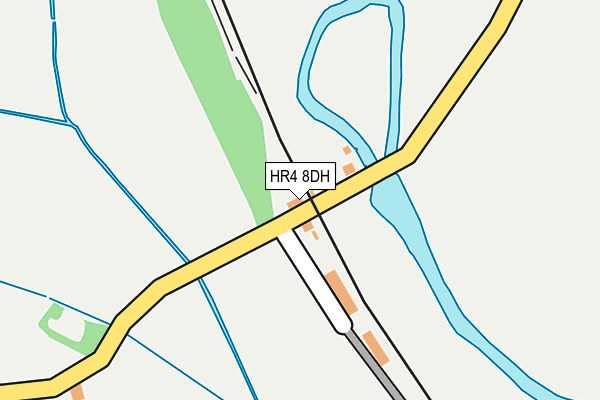 HR4 8DH map - OS OpenMap – Local (Ordnance Survey) HR4 8DH map - OS OpenMap – Local (Ordnance Survey)