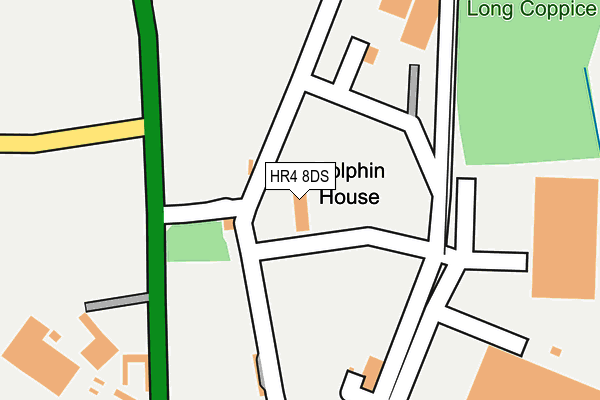 HR4 8DS map - OS OpenMap – Local (Ordnance Survey) HR4 8DS map - OS OpenMap – Local (Ordnance Survey)