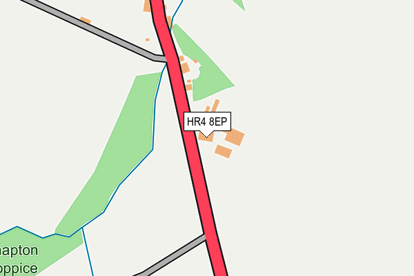 HR4 8EP map - OS OpenMap – Local (Ordnance Survey) HR4 8EP map - OS OpenMap – Local (Ordnance Survey)