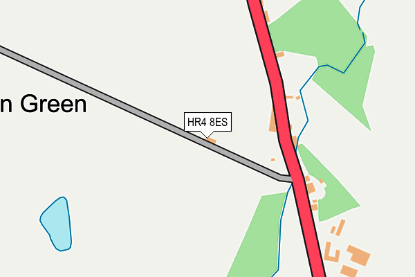HR4 8ES map - OS OpenMap – Local (Ordnance Survey) HR4 8ES map - OS OpenMap – Local (Ordnance Survey)