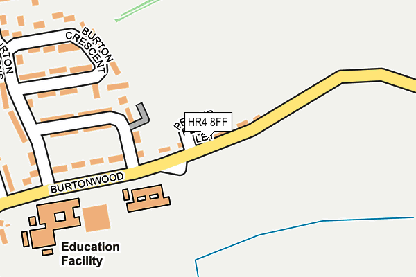 HR4 8FF map - OS OpenMap – Local (Ordnance Survey) HR4 8FF map - OS OpenMap – Local (Ordnance Survey)