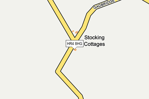 HR4 8HG map - OS OpenMap – Local (Ordnance Survey) HR4 8HG map - OS OpenMap – Local (Ordnance Survey)