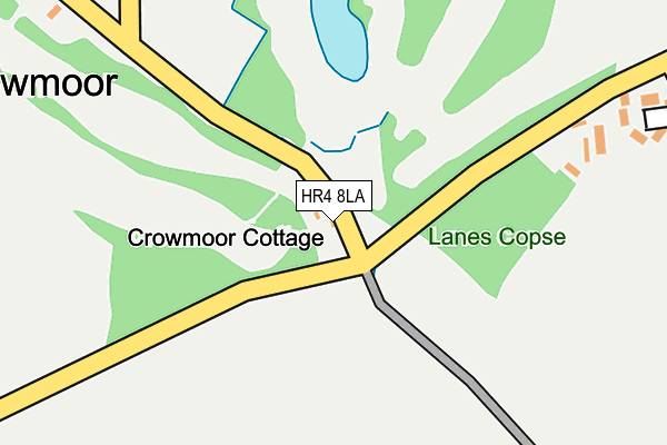 HR4 8LA map - OS OpenMap – Local (Ordnance Survey) HR4 8LA map - OS OpenMap – Local (Ordnance Survey)
