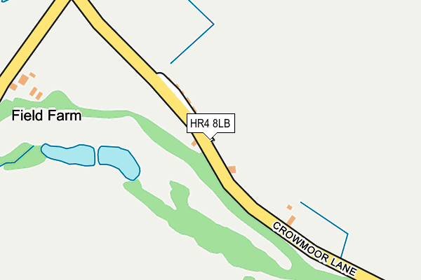 HR4 8LB map - OS OpenMap – Local (Ordnance Survey) HR4 8LB map - OS OpenMap – Local (Ordnance Survey)