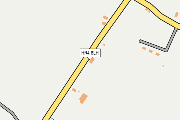 HR4 8LH map - OS OpenMap – Local (Ordnance Survey) HR4 8LH map - OS OpenMap – Local (Ordnance Survey)