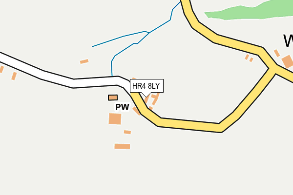 HR4 8LY map - OS OpenMap – Local (Ordnance Survey) HR4 8LY map - OS OpenMap – Local (Ordnance Survey)