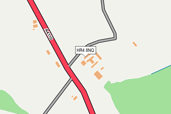 HR4 8NQ map - OS OpenMap – Local (Ordnance Survey) HR4 8NQ map - OS OpenMap – Local (Ordnance Survey)