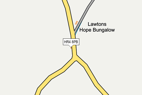 HR4 8PB map - OS OpenMap – Local (Ordnance Survey) HR4 8PB map - OS OpenMap – Local (Ordnance Survey)
