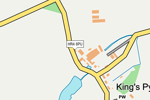 HR4 8PU map - OS OpenMap – Local (Ordnance Survey) HR4 8PU map - OS OpenMap – Local (Ordnance Survey)