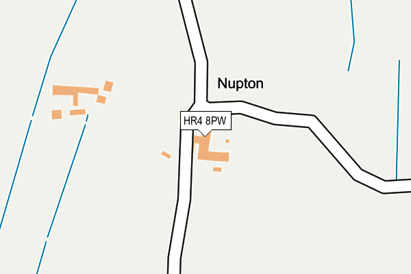 HR4 8PW map - OS OpenMap – Local (Ordnance Survey) HR4 8PW map - OS OpenMap – Local (Ordnance Survey)