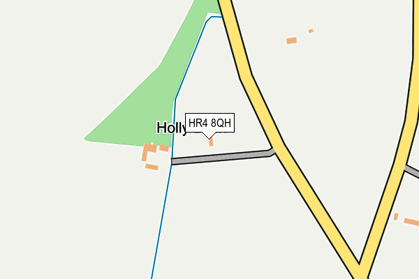 HR4 8QH map - OS OpenMap – Local (Ordnance Survey) HR4 8QH map - OS OpenMap – Local (Ordnance Survey)