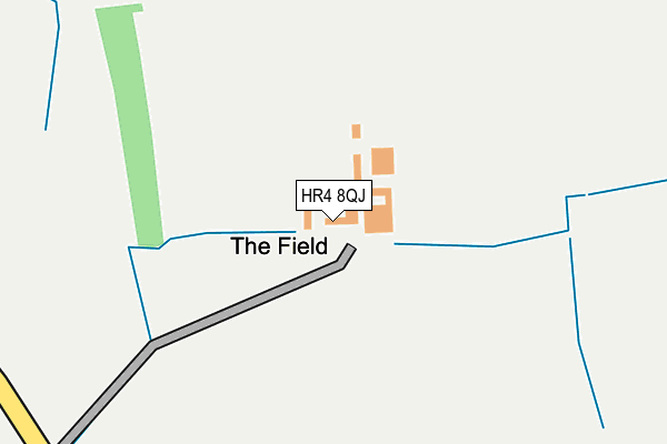 HR4 8QJ map - OS OpenMap – Local (Ordnance Survey) HR4 8QJ map - OS OpenMap – Local (Ordnance Survey)
