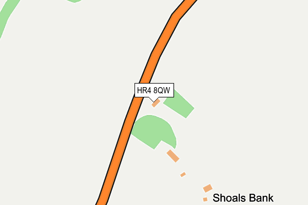 HR4 8QW map - OS OpenMap – Local (Ordnance Survey) HR4 8QW map - OS OpenMap – Local (Ordnance Survey)