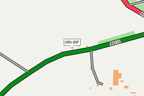 HR4 8RF map - OS OpenMap – Local (Ordnance Survey) HR4 8RF map - OS OpenMap – Local (Ordnance Survey)