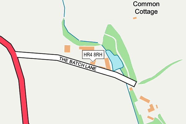 HR4 8RH map - OS OpenMap – Local (Ordnance Survey) HR4 8RH map - OS OpenMap – Local (Ordnance Survey)