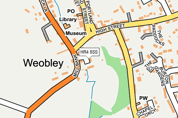 HR4 8SS map - OS OpenMap – Local (Ordnance Survey) HR4 8SS map - OS OpenMap – Local (Ordnance Survey)