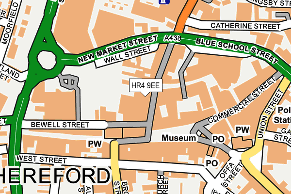 HR4 9EE map - OS OpenMap – Local (Ordnance Survey) HR4 9EE map - OS OpenMap – Local (Ordnance Survey)