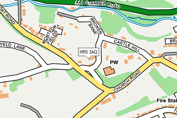 HR5 3AQ map - OS OpenMap – Local (Ordnance Survey) HR5 3AQ map - OS OpenMap – Local (Ordnance Survey)