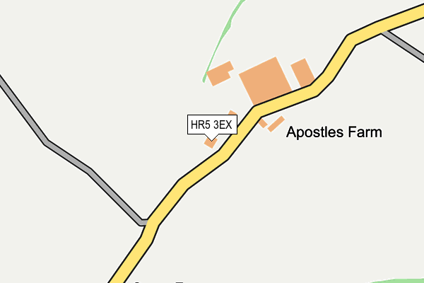 HR5 3EX map - OS OpenMap – Local (Ordnance Survey) HR5 3EX map - OS OpenMap – Local (Ordnance Survey)