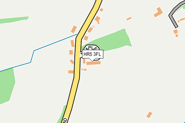 HR5 3FL map - OS OpenMap – Local (Ordnance Survey) HR5 3FL map - OS OpenMap – Local (Ordnance Survey)