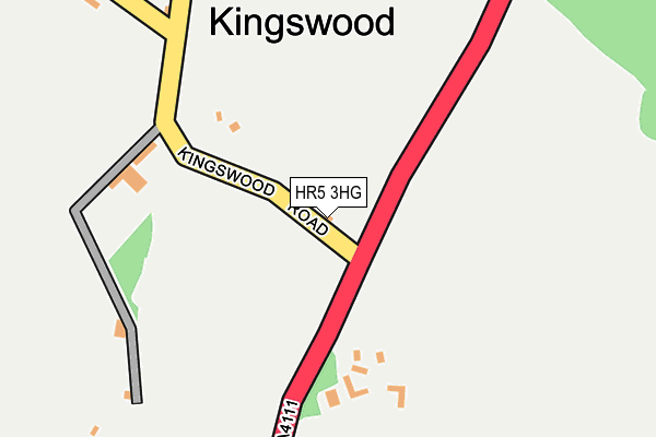 HR5 3HG map - OS OpenMap – Local (Ordnance Survey) HR5 3HG map - OS OpenMap – Local (Ordnance Survey)