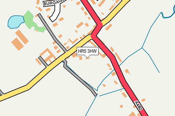 HR5 3HW map - OS OpenMap – Local (Ordnance Survey) HR5 3HW map - OS OpenMap – Local (Ordnance Survey)