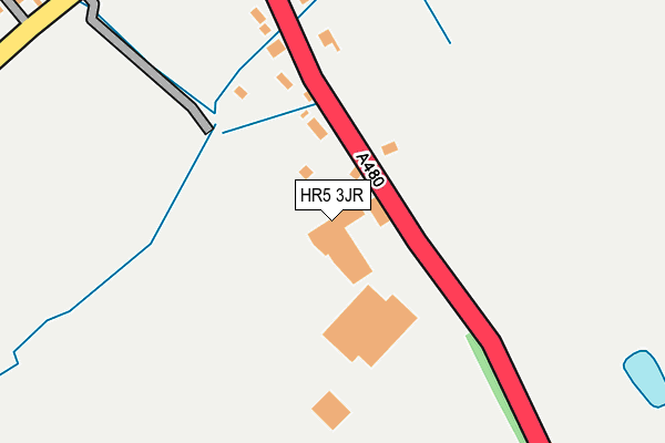 HR5 3JR map - OS OpenMap – Local (Ordnance Survey) HR5 3JR map - OS OpenMap – Local (Ordnance Survey)