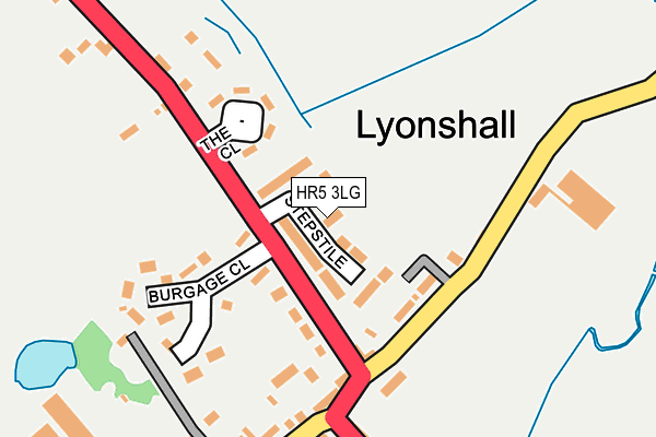 HR5 3LG map - OS OpenMap – Local (Ordnance Survey)