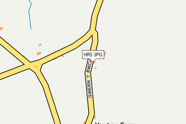 HR5 3PG map - OS OpenMap – Local (Ordnance Survey) HR5 3PG map - OS OpenMap – Local (Ordnance Survey)