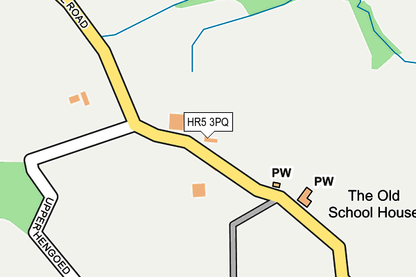 HR5 3PQ map - OS OpenMap – Local (Ordnance Survey) HR5 3PQ map - OS OpenMap – Local (Ordnance Survey)