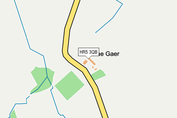 HR5 3QB map - OS OpenMap – Local (Ordnance Survey) HR5 3QB map - OS OpenMap – Local (Ordnance Survey)