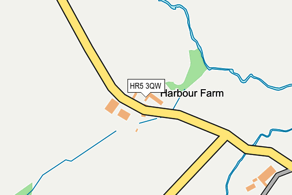 HR5 3QW map - OS OpenMap – Local (Ordnance Survey) HR5 3QW map - OS OpenMap – Local (Ordnance Survey)