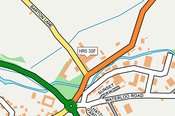 HR5 3SF map - OS OpenMap – Local (Ordnance Survey) HR5 3SF map - OS OpenMap – Local (Ordnance Survey)