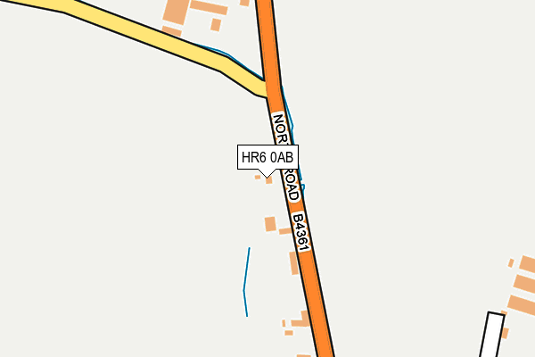 HR6 0AB map - OS OpenMap – Local (Ordnance Survey) HR6 0AB map - OS OpenMap – Local (Ordnance Survey)