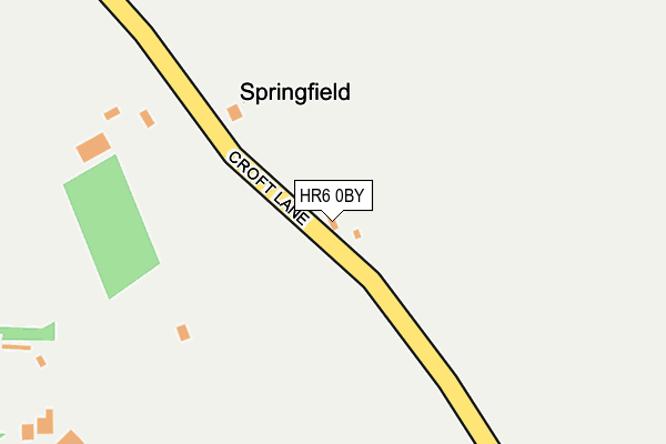 HR6 0BY map - OS OpenMap – Local (Ordnance Survey) HR6 0BY map - OS OpenMap – Local (Ordnance Survey)