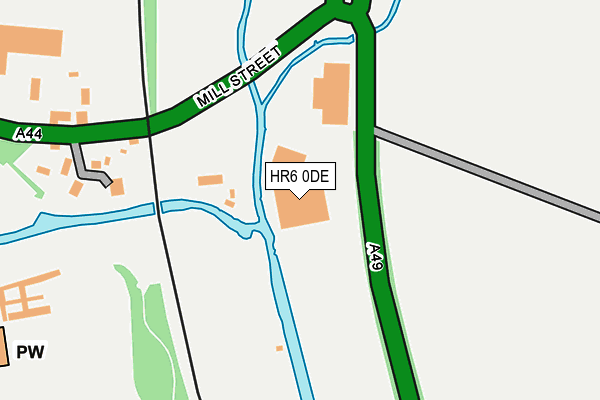 HR6 0DE map - OS OpenMap – Local (Ordnance Survey) HR6 0DE map - OS OpenMap – Local (Ordnance Survey)
