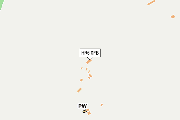 HR6 0FB map - OS OpenMap – Local (Ordnance Survey) HR6 0FB map - OS OpenMap – Local (Ordnance Survey)