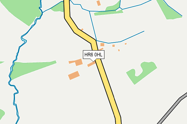 HR6 0HL map - OS OpenMap – Local (Ordnance Survey)