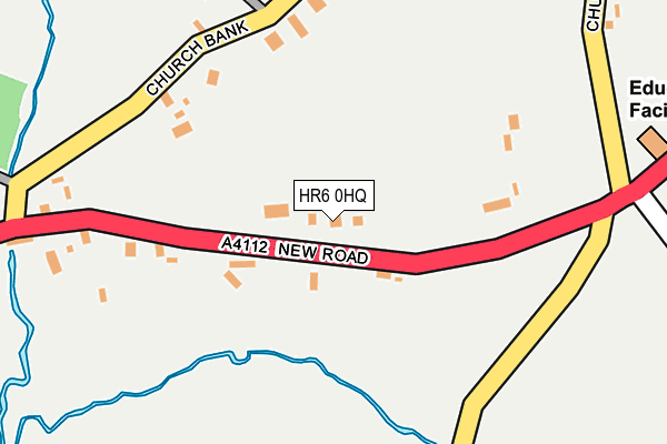 HR6 0HQ map - OS OpenMap – Local (Ordnance Survey)