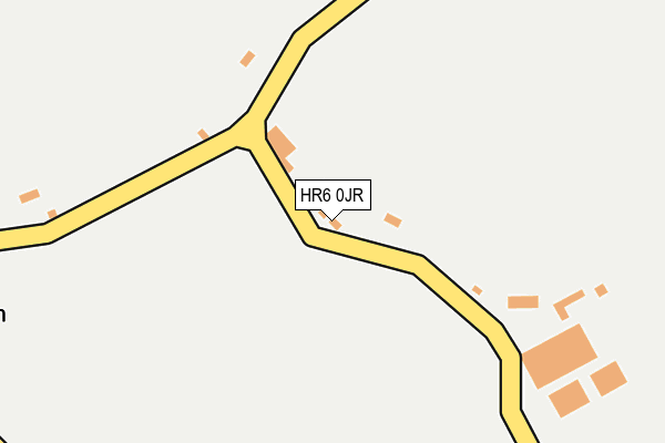 HR6 0JR map - OS OpenMap – Local (Ordnance Survey) HR6 0JR map - OS OpenMap – Local (Ordnance Survey)