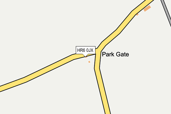 HR6 0JX map - OS OpenMap – Local (Ordnance Survey) HR6 0JX map - OS OpenMap – Local (Ordnance Survey)