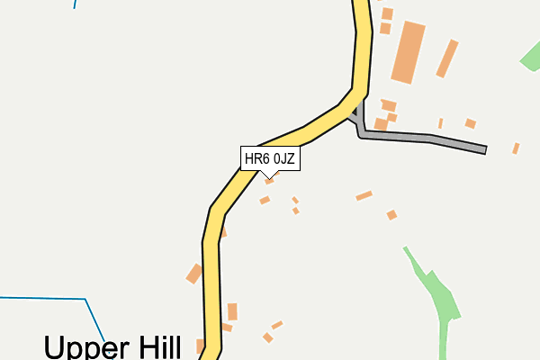 HR6 0JZ map - OS OpenMap – Local (Ordnance Survey) HR6 0JZ map - OS OpenMap – Local (Ordnance Survey)