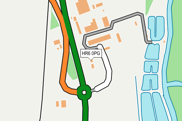 HR6 0PG map - OS OpenMap – Local (Ordnance Survey) HR6 0PG map - OS OpenMap – Local (Ordnance Survey)