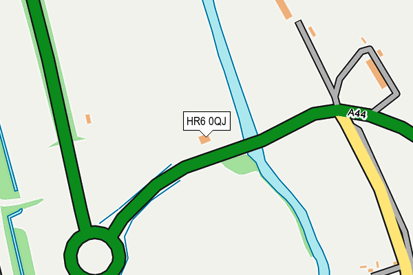HR6 0QJ map - OS OpenMap – Local (Ordnance Survey)