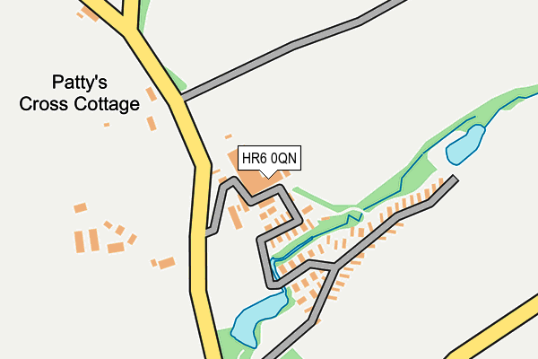 HR6 0QN map - OS OpenMap – Local (Ordnance Survey) HR6 0QN map - OS OpenMap – Local (Ordnance Survey)
